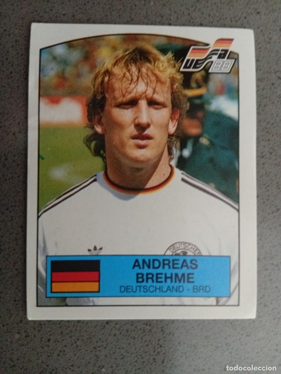 Cromos de f&uacute;tbol: ANDREAS BREHME 61 ALEMANIA EUROCOPA EURO 1988 88 ALEMANIA NUNCA PEGADO SIN PEGAR