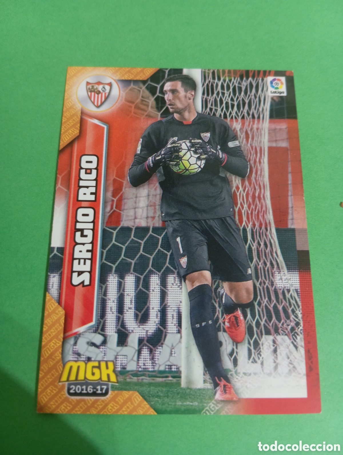 Cromos de f&uacute;tbol: Sergio Rico Sevilla n&deg;435 / PANINI MEGACRACKS 2016/2017