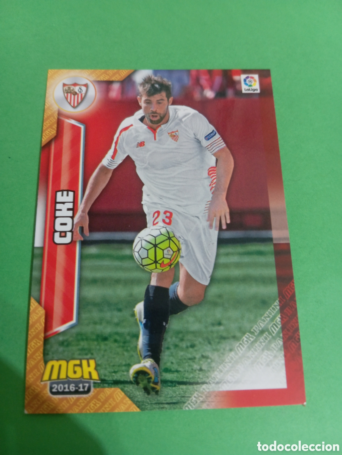 Cromos de f&uacute;tbol: Coke Sevilla n&deg;438 / PANINI MEGACRACKS 2016/2017