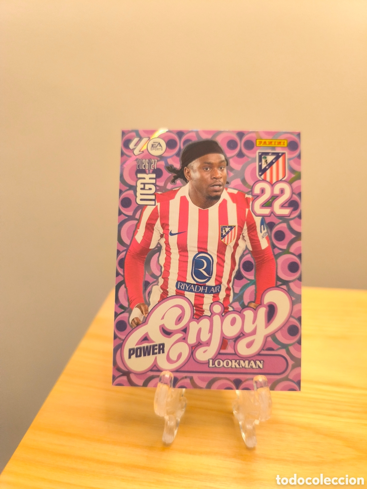 Cromos de f&uacute;tbol: Lookman megacracks 2026-27 Enjoy Atl&eacute;tico de Madrid