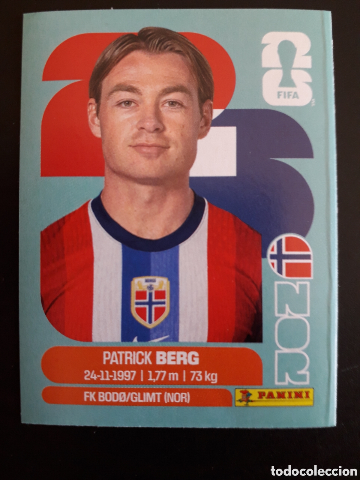 Cromos de Futebol: BERG NORUEGA NOR 14 MUNDIAL F&Uacute;TBOL 2026 FIFA WORLD CUP PANINI SIN PEGAR PEDIDO M&Iacute;NIMO 3&euro;