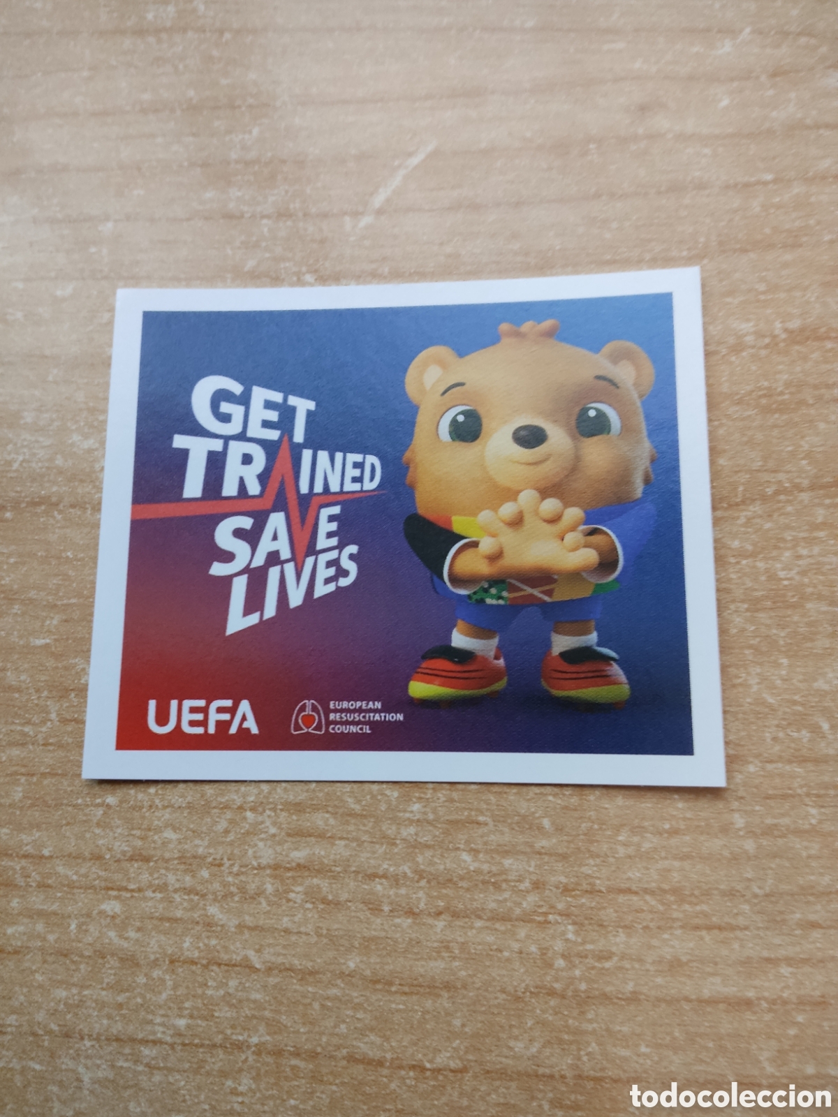 Cromos de f&uacute;tbol: 3 UEFA EURO 2024 GET TRAINED SAVE LIVES