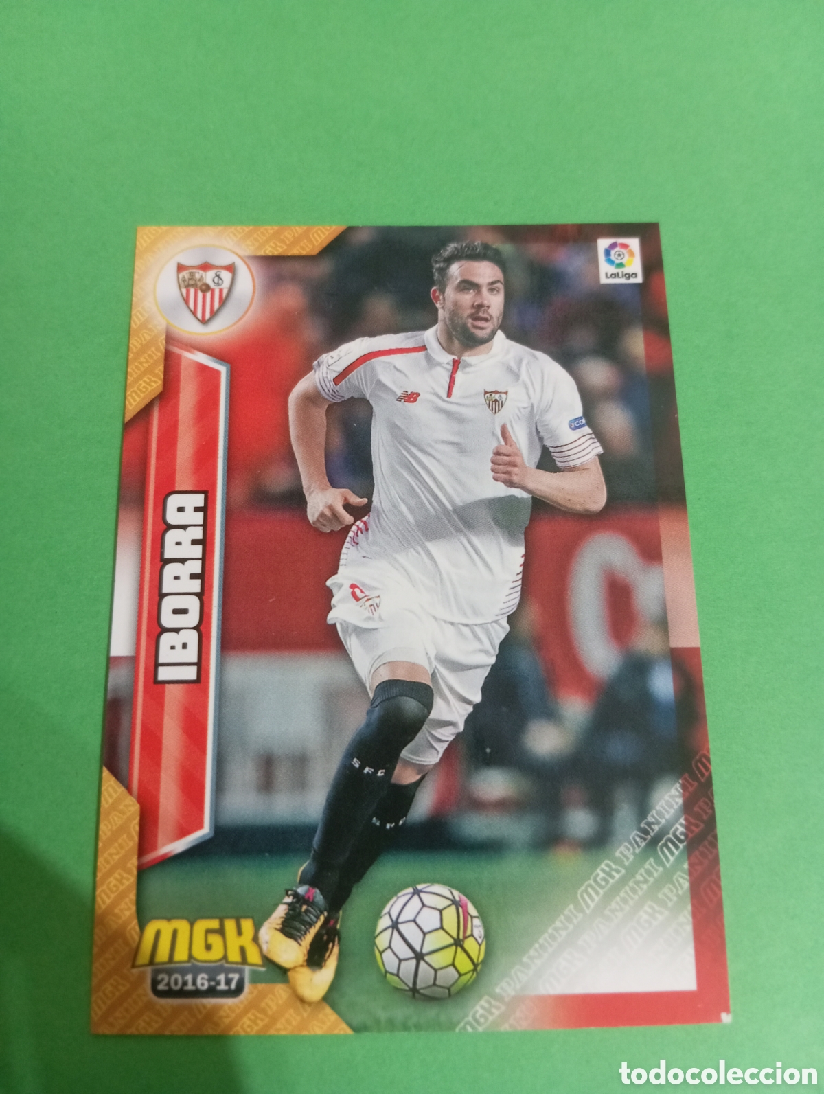 Cromos de f&uacute;tbol: Iborra Sevilla n&deg;448 / PANINI MEGACRACKS 2016/2017