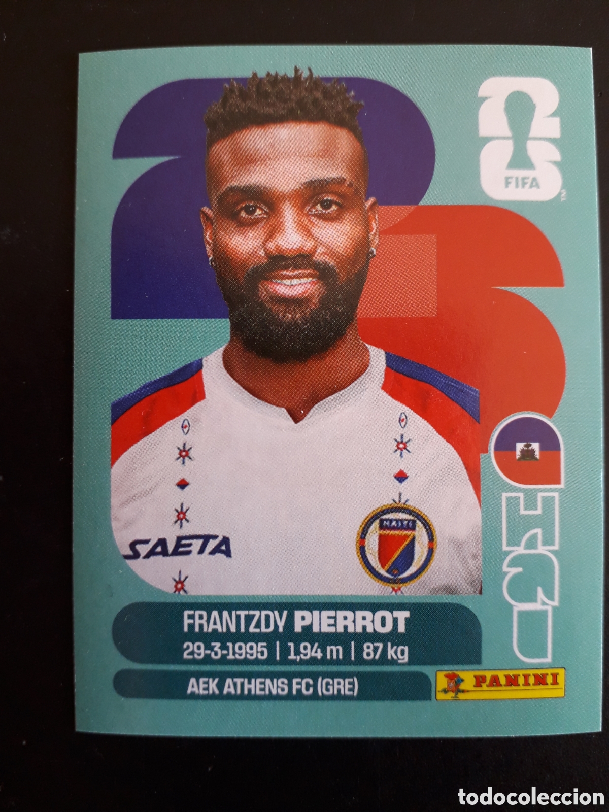 Cromos de f&uacute;tbol: PIERROT HAIT&Iacute; HAI 20 MUNDIAL F&Uacute;TBOL 2026 FIFA WORLD CUP PANINI SIN PEGAR PEDIDO M&Iacute;NIMO 3&euro;