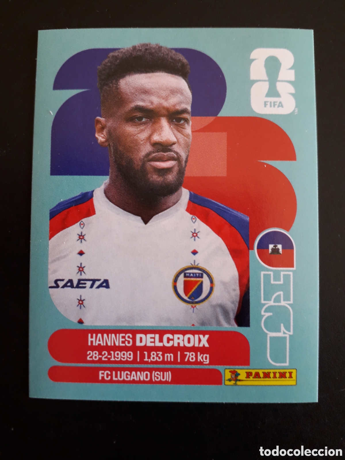 Cromos de f&uacute;tbol: DELCROIX HAIT&Iacute; HAI 9 MUNDIAL F&Uacute;TBOL 2026 FIFA WORLD CUP PANINI SIN PEGAR PEDIDO M&Iacute;NIMO 3&euro;