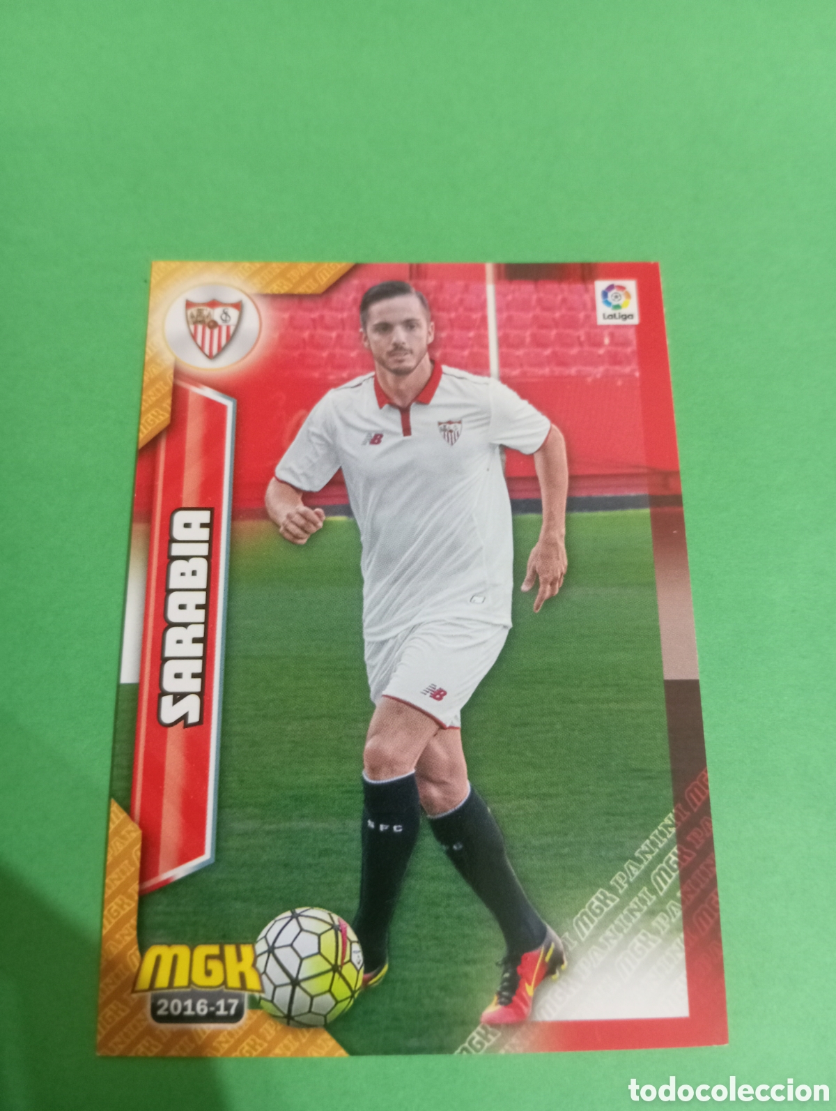 Cromos de f&uacute;tbol: Sarabia Sevilla n&deg;450 / PANINI MEGACRACKS 2016/2017