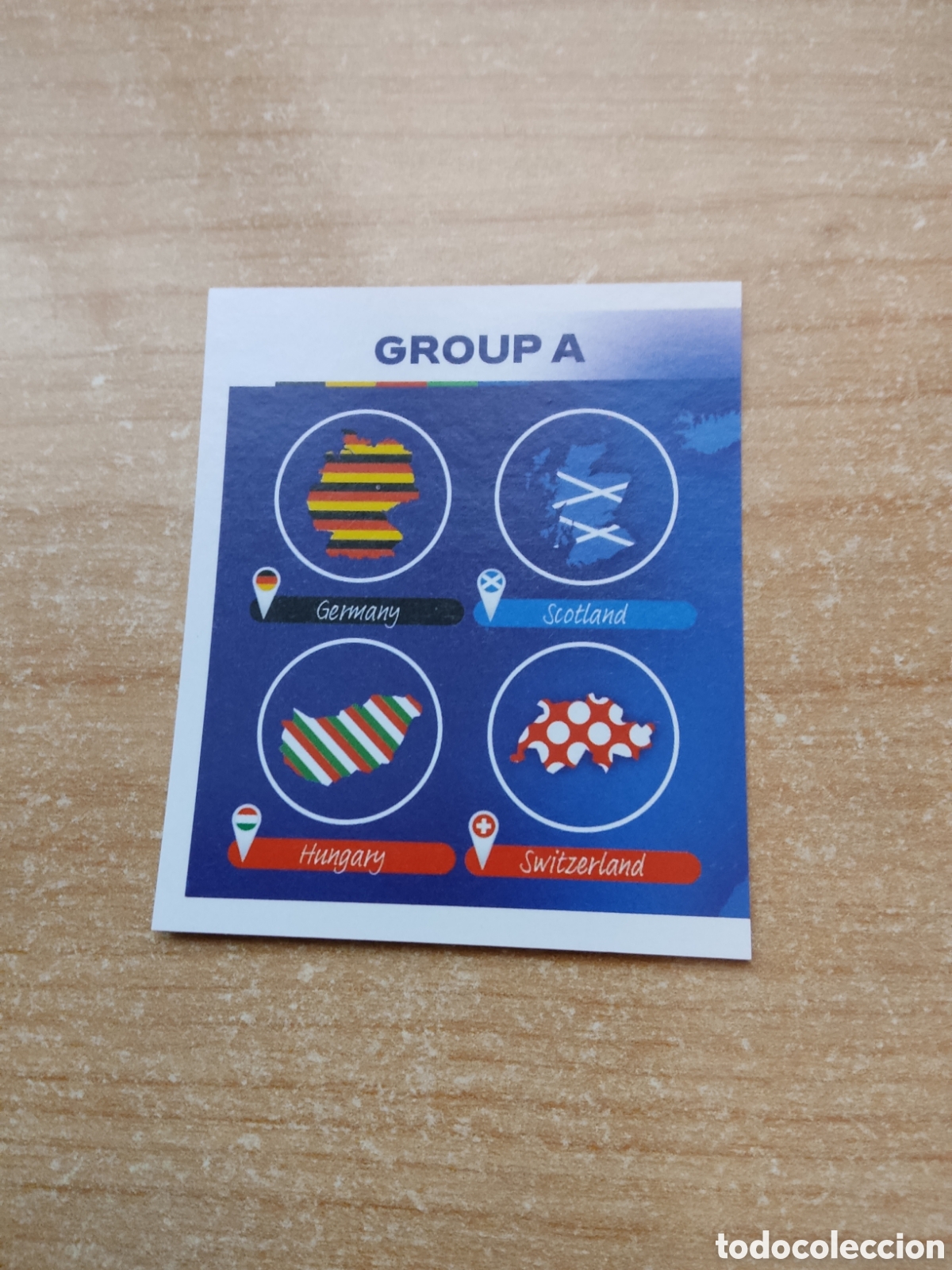 Cromos de f&uacute;tbol: 1 GRUPO A ALEMANIA ESCOCIA HUNGRIA Y SUIZA EURO 2024 TOPPS