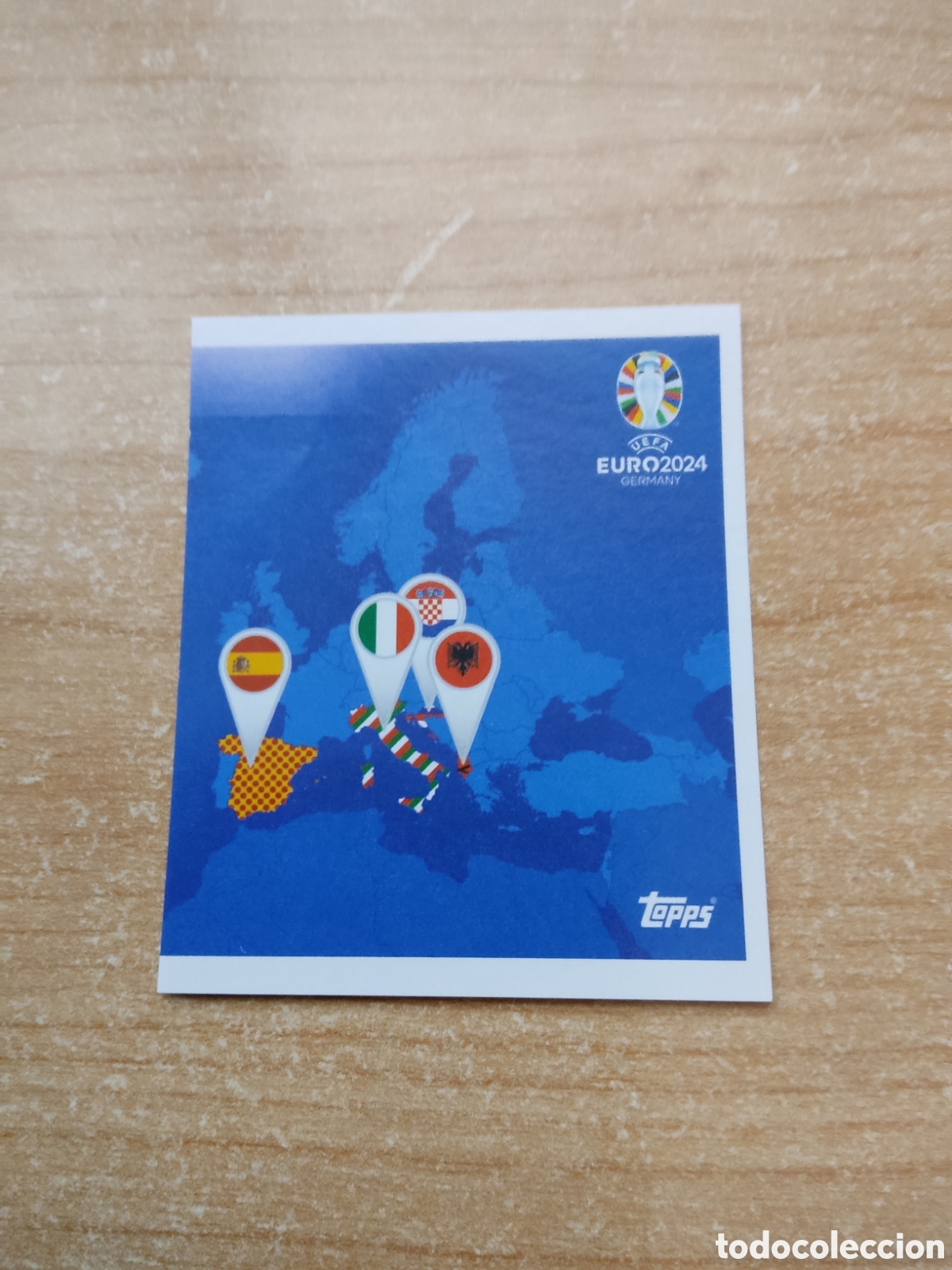 Cromos de f&uacute;tbol: 2 GRUPO B ESPA&Ntilde;A CROACIA ITALIA ALBANIA EURO 2024 TOPPS