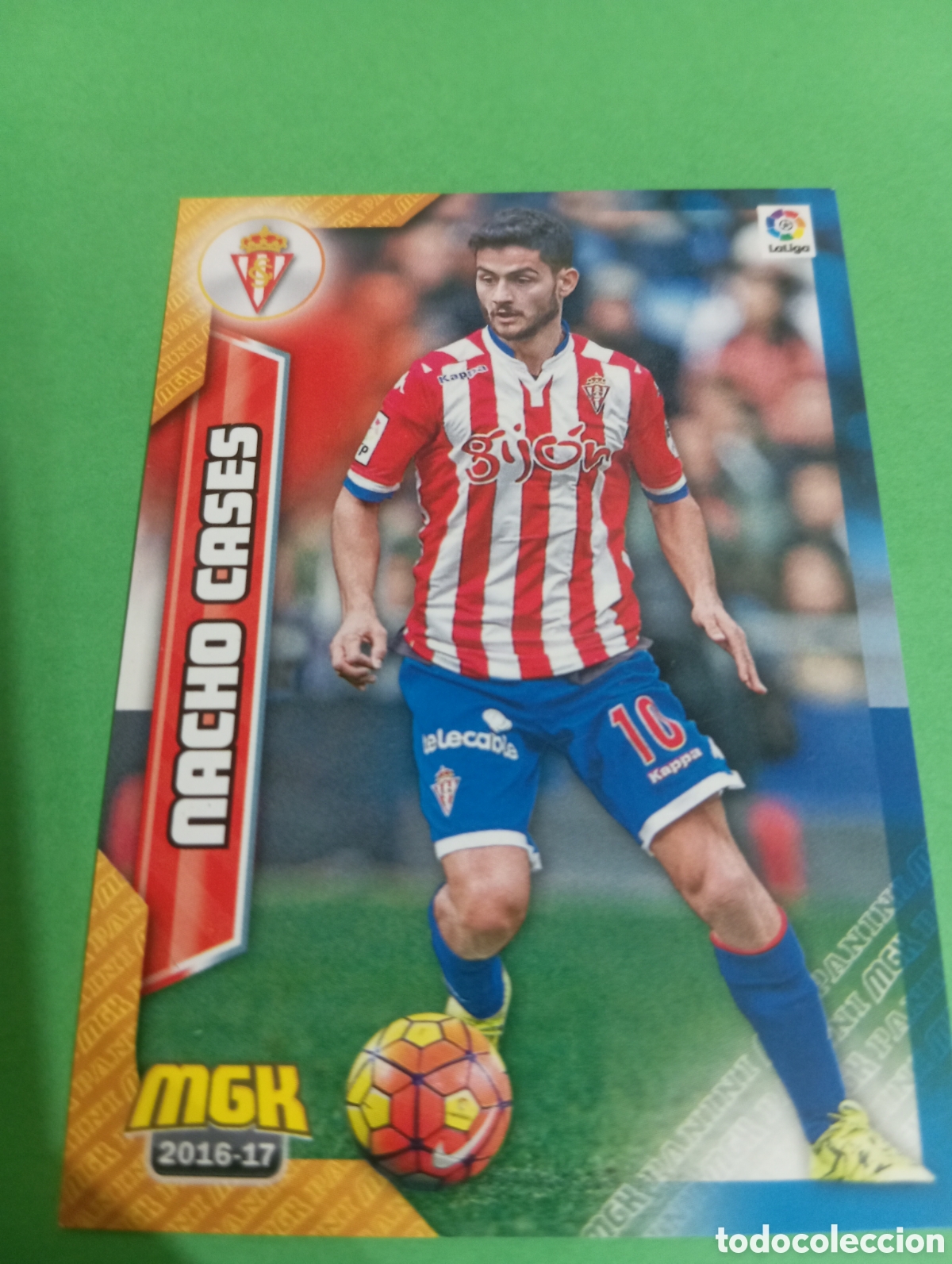 Cromos de f&uacute;tbol: Nacho Cases Sporting de Gij&oacute;n n&deg;471 / PANINI MEGACRACKS 2016/2017