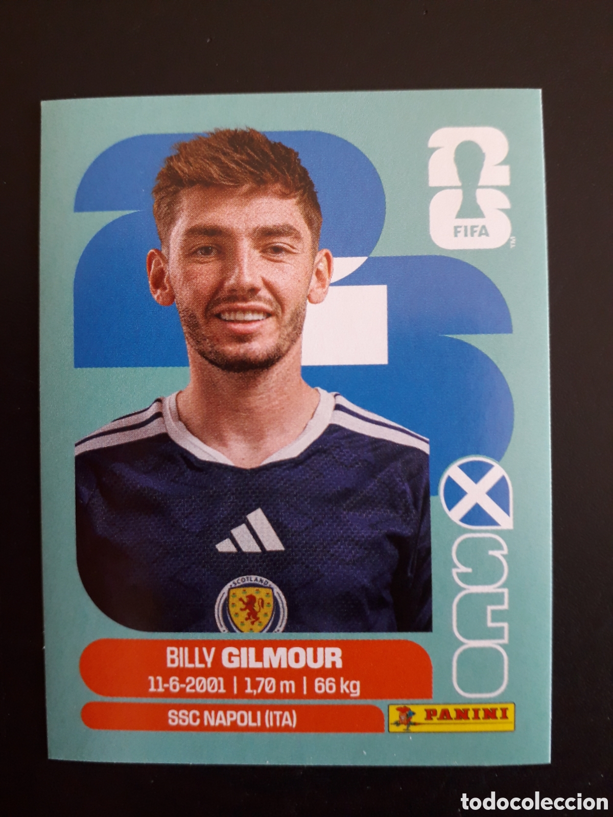Cromos de f&uacute;tbol: GILMOUR ESCOCIA SCO 12 MUNDIAL F&Uacute;TBOL 2026 FIFA WORLD CUP PANINI SIN PEGAR PEDIDO M&Iacute;NIMO 3&euro;