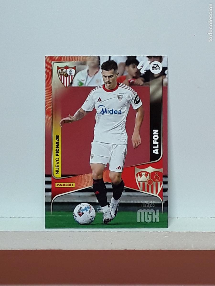 Cromos de f&uacute;tbol: MEGACRACKS 2025 2026 MGK 25 26 ALBUM PANINI LIGA N 449 SEVILLA SEGUNDA ALFON ALFONSO GONZALEZ