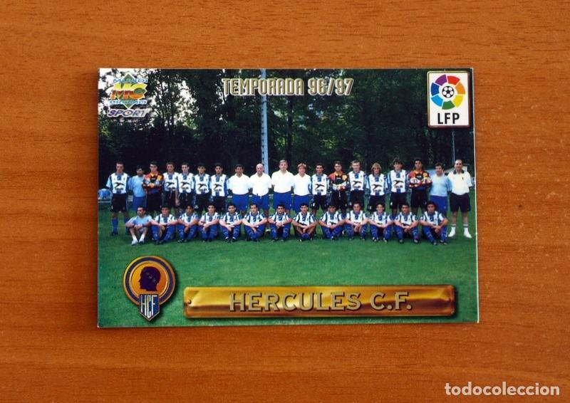 Cromos de f&uacute;tbol: H&eacute;rcules -N&ordm; 343 Plantilla-Equipo -Mundicromo Las Fichas de la Liga de F&uacute;tbol 1996-1997-96-97