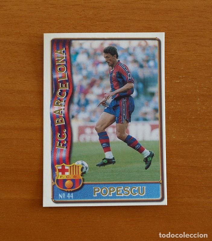 Cromos de f&uacute;tbol: Barcelona -N&ordm; 44 Popescu -Mundicromo Las Fichas de la Liga de F&uacute;tbol 1996-1997-96-97