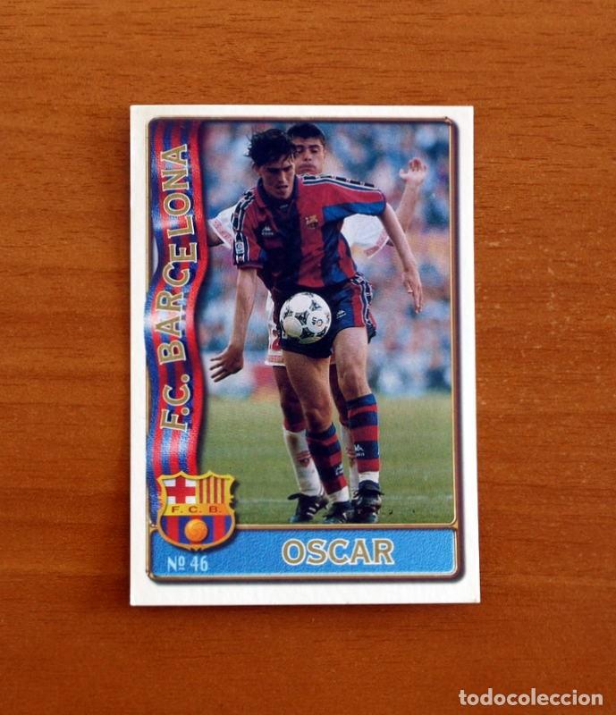 Football Stickers: Barcelona -N&ordm; 46 &Oacute;scar -Mundicromo Las Fichas de la Liga de F&uacute;tbol 1996-1997-96-97