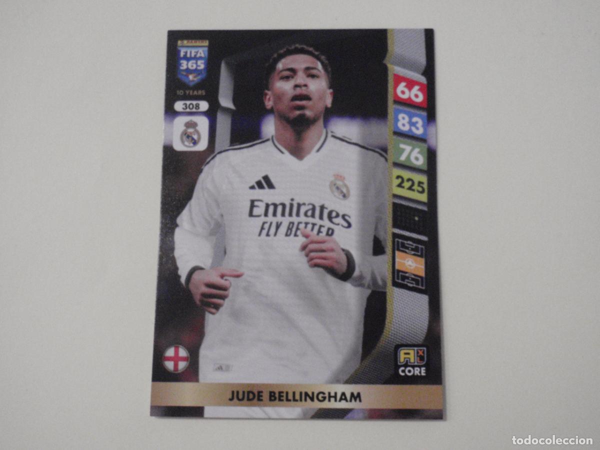 Football Stickers: 308 BELLINGHAM Real Madrid. Trading Card ADRENALYN XL FIFA 365. 2024 2025 PANINI 25