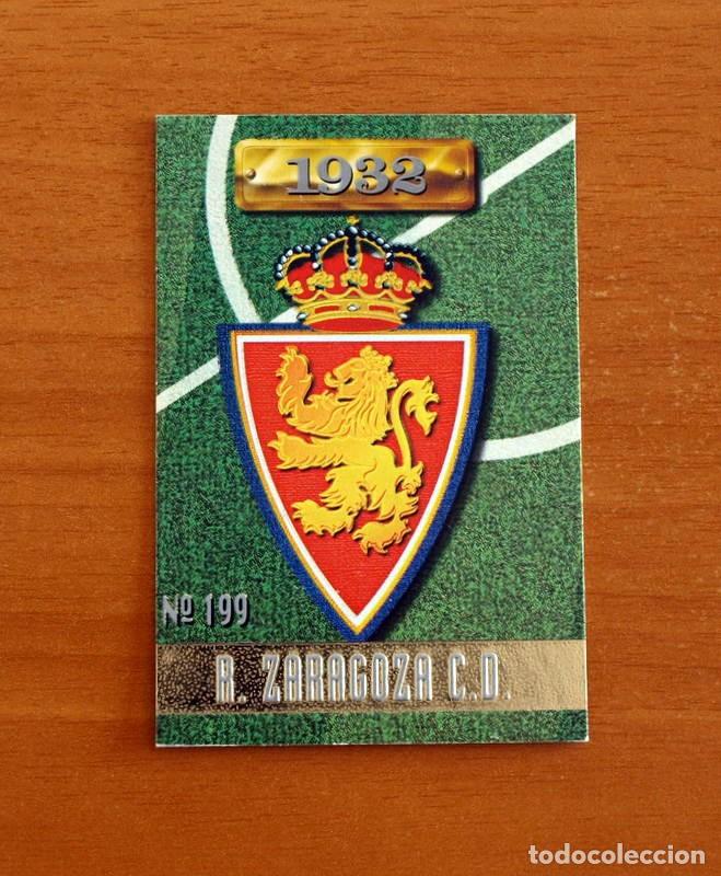 Figurine di Calcio: Real Zaragoza - N&ordm; 199 Escudo -Mundicromo Las Fichas de la Liga de F&uacute;tbol 1996-1997-96-97