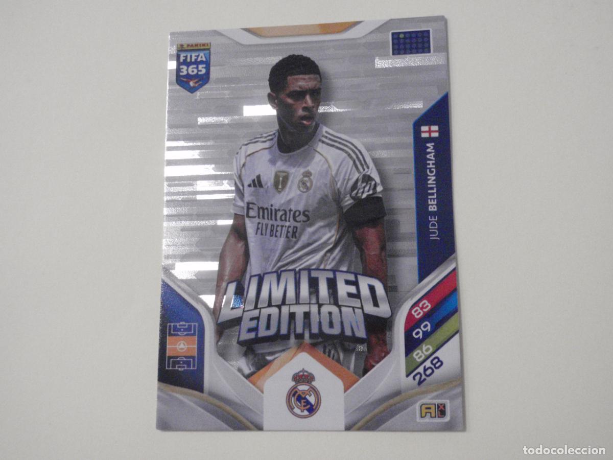 Cromos de Futebol: BELLINGHAM Real Madrid LIMITED EDITION. Trading Card ADRENALYN XL FIFA 365. 2025 2026 PANINI 26