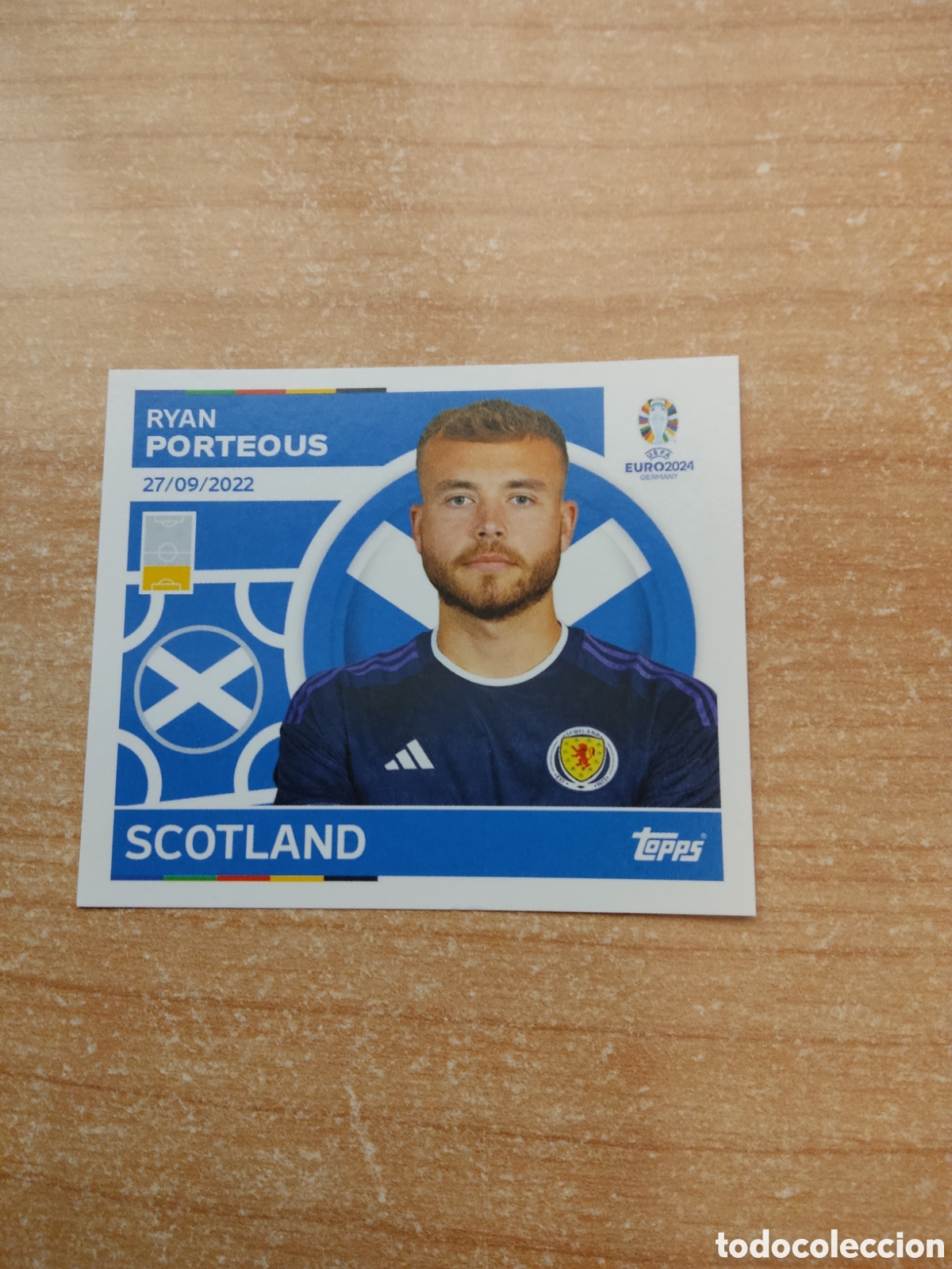 Cromos de f&uacute;tbol: 9 RYAN PORTEOUS ESCOCIA EURO 2024 TOPPS