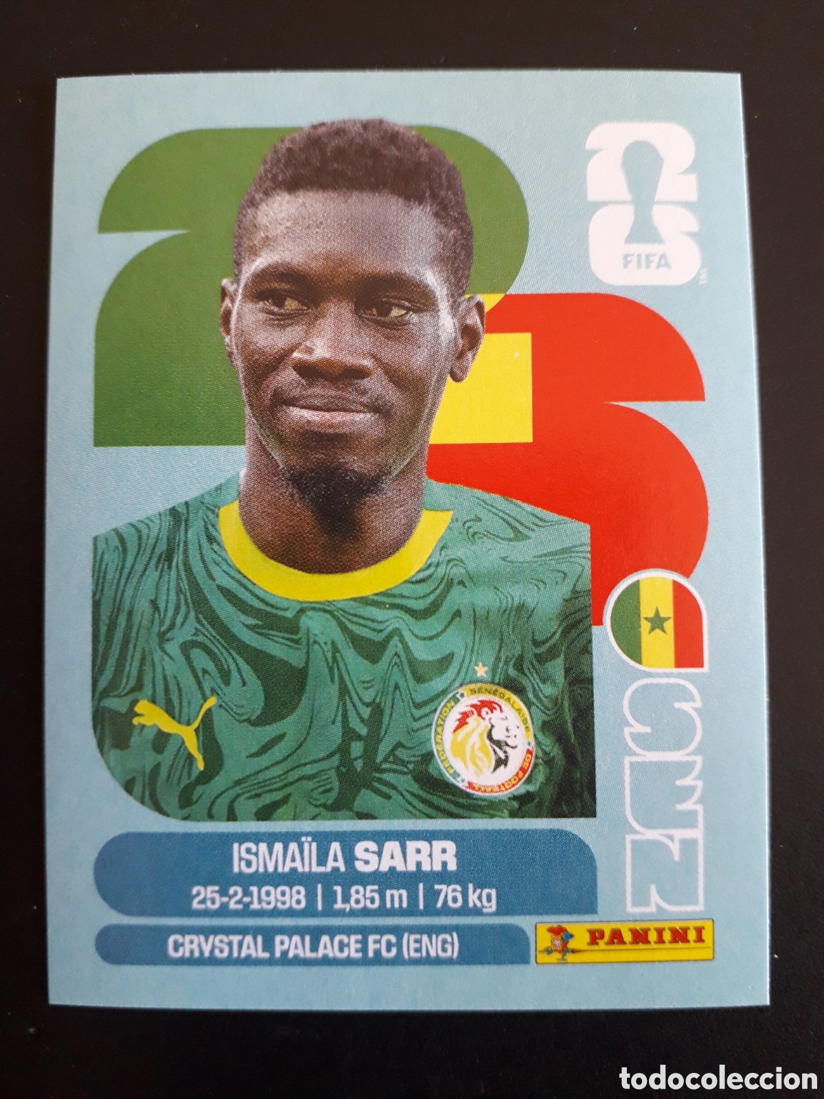 Cromos de f&uacute;tbol: SARR SENEGAL SEN 16 MUNDIAL F&Uacute;TBOL 2026 FIFA WORLD CUP PANINI SIN PEGAR PEDIDO M&Iacute;NIMO 3&euro;