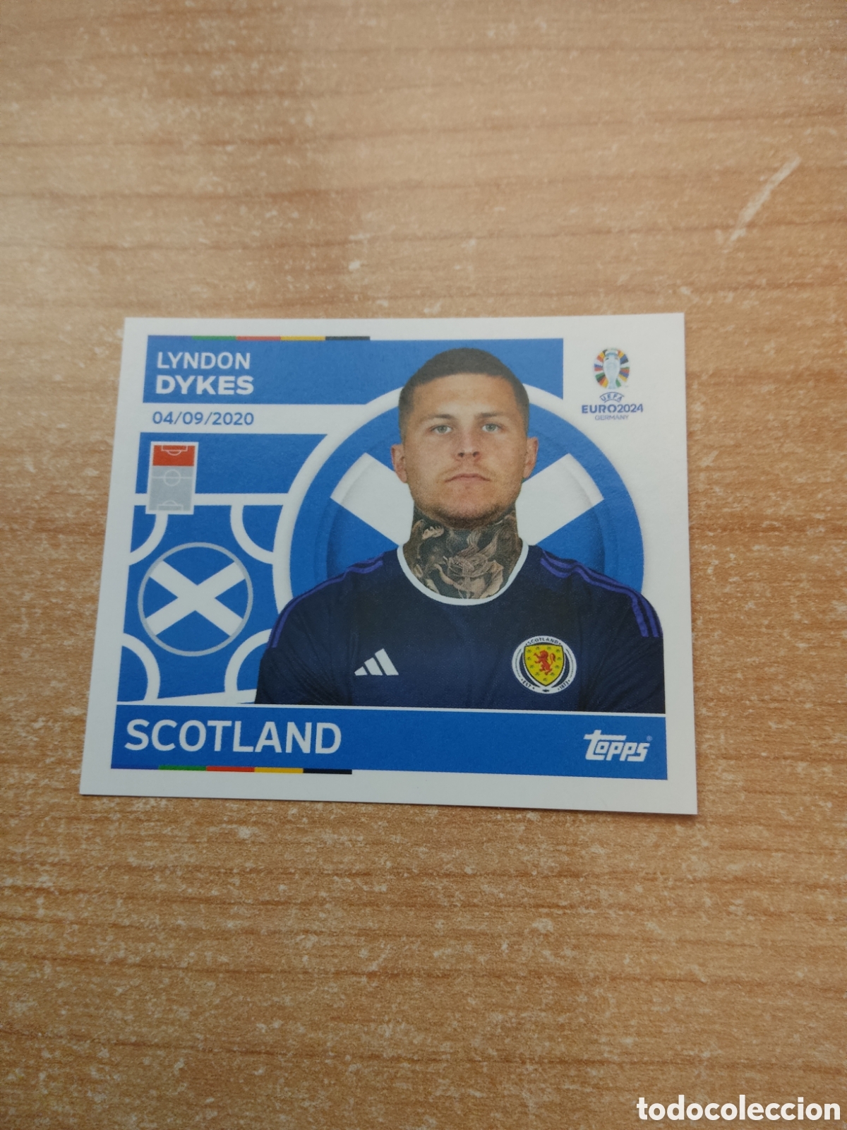 Cromos de f&uacute;tbol: 20 LYNDON DYKES ESCOCIA EURO 2024 TOPPS