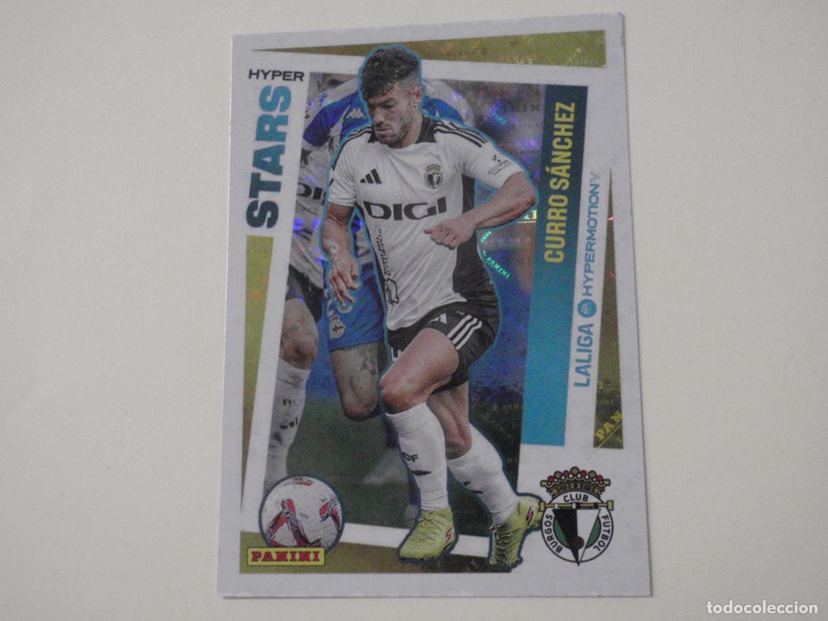 Cromos de f&uacute;tbol: Cromo futbol 430 CURRO S&Aacute;NCHEZ Burgos STARS. LIGA HYPERMOTION 2024 2025 PANINI. Stickers 24 25