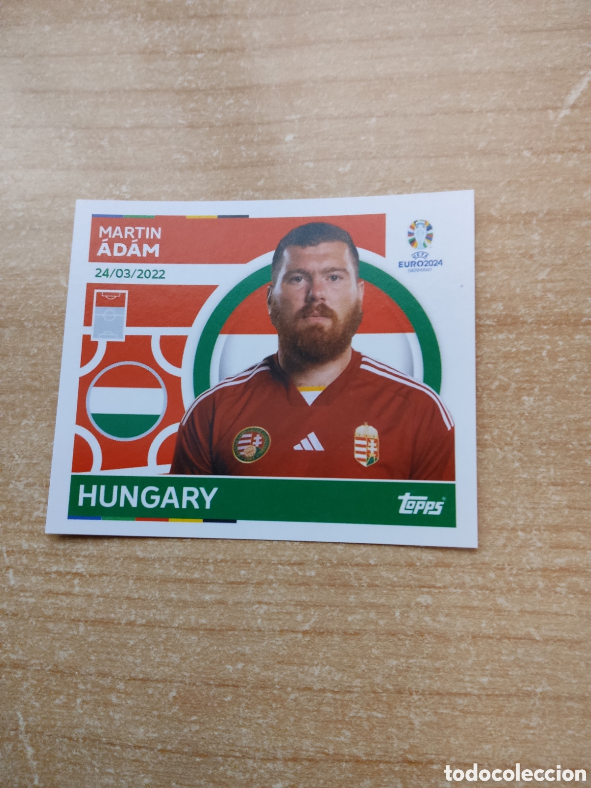 Figurine di Calcio: 21 ADAM HUNGRIA EURO 2024 TOPPS