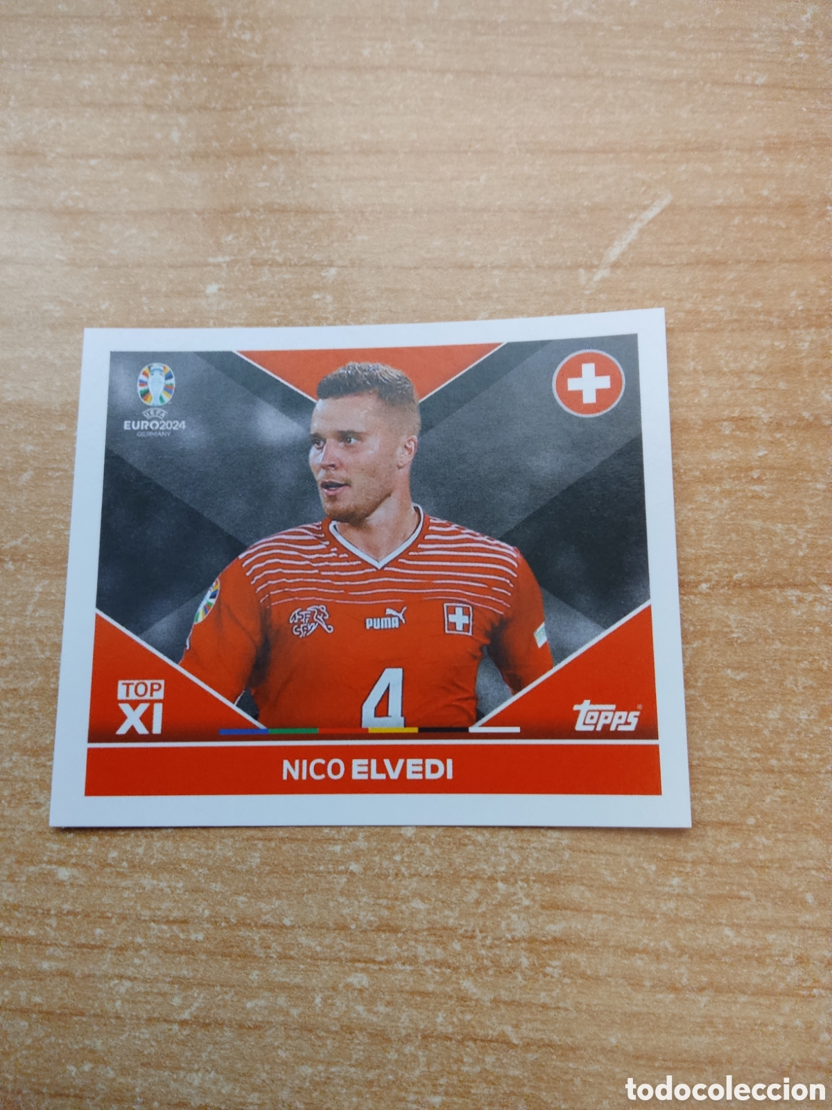 Cromos de f&uacute;tbol: TOP1 SUIZA NICO ELVEDI EURO 2024 TOPPS