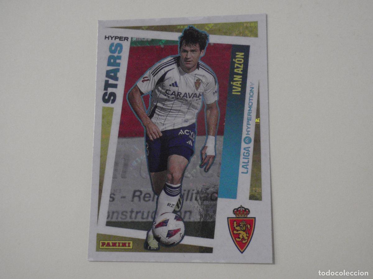 Fu&szlig;ball-Sticker: Cromo futbol 437 IV&Aacute;N AZ&Oacute;N Zaragoza STARS. LIGA HYPERMOTION 2024 2025 PANINI. Stickers 24 25
