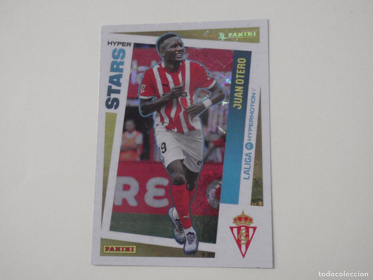Cromos de f&uacute;tbol: Cromo futbol 438 JUAN OTERO Sporting STARS. LIGA HYPERMOTION 2024 2025 PANINI. Stickers 24 25