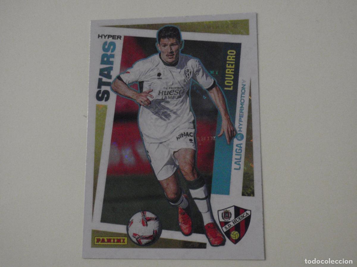 Cromos de f&uacute;tbol: Cromo futbol 440 LOUREIRO Huesca STARS. LIGA HYPERMOTION 2024 2025 PANINI. Stickers 24 25