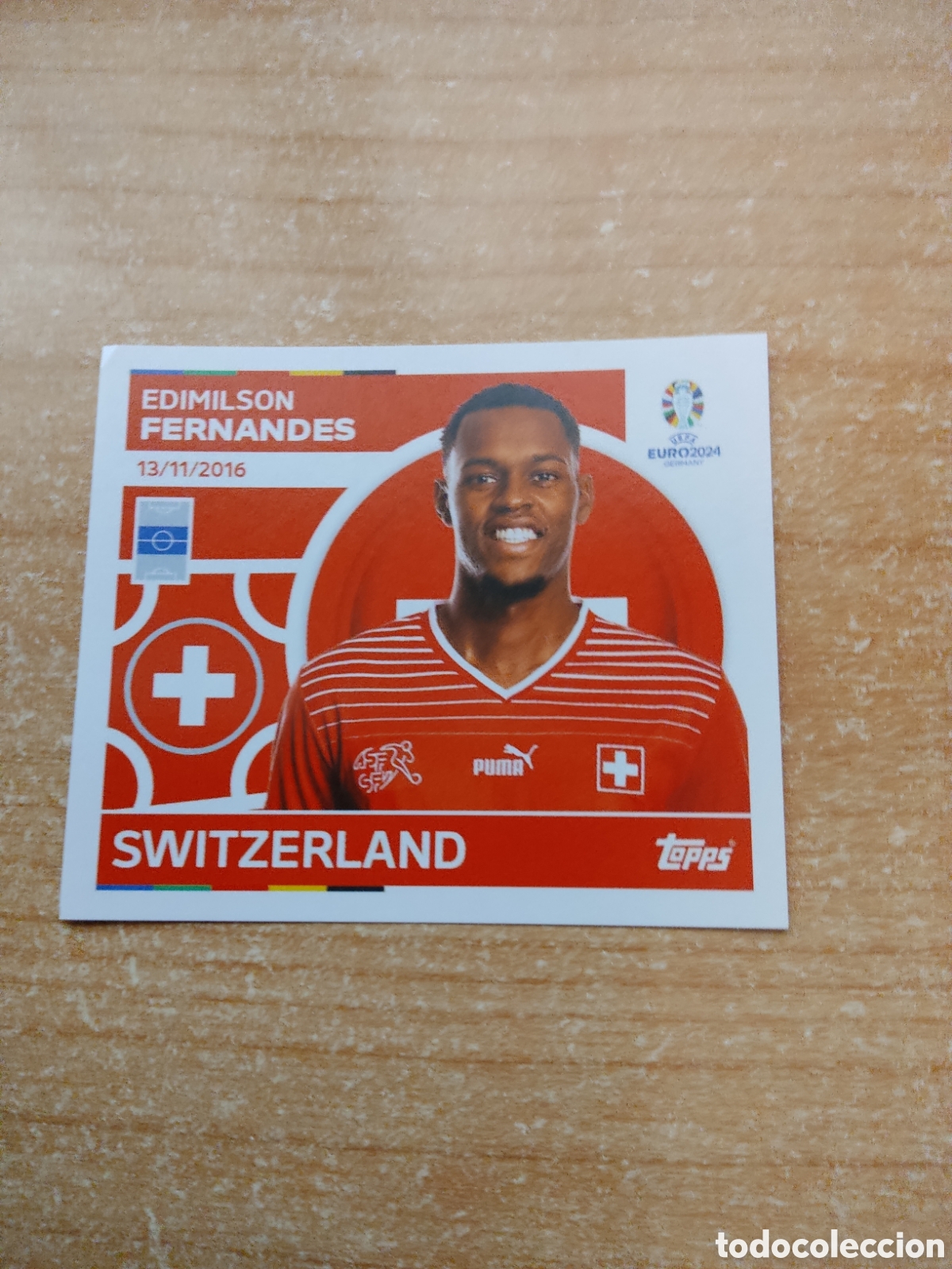 Cromos de f&uacute;tbol: 10 EDIMILSON FERNANDES SUIZA EURO 2024 TOPPS