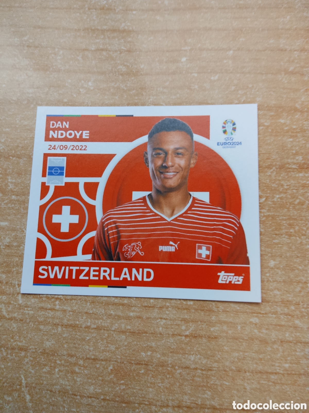 Cromos de f&uacute;tbol: 17 NDOYE SUIZA EURO 2024 TOPPS