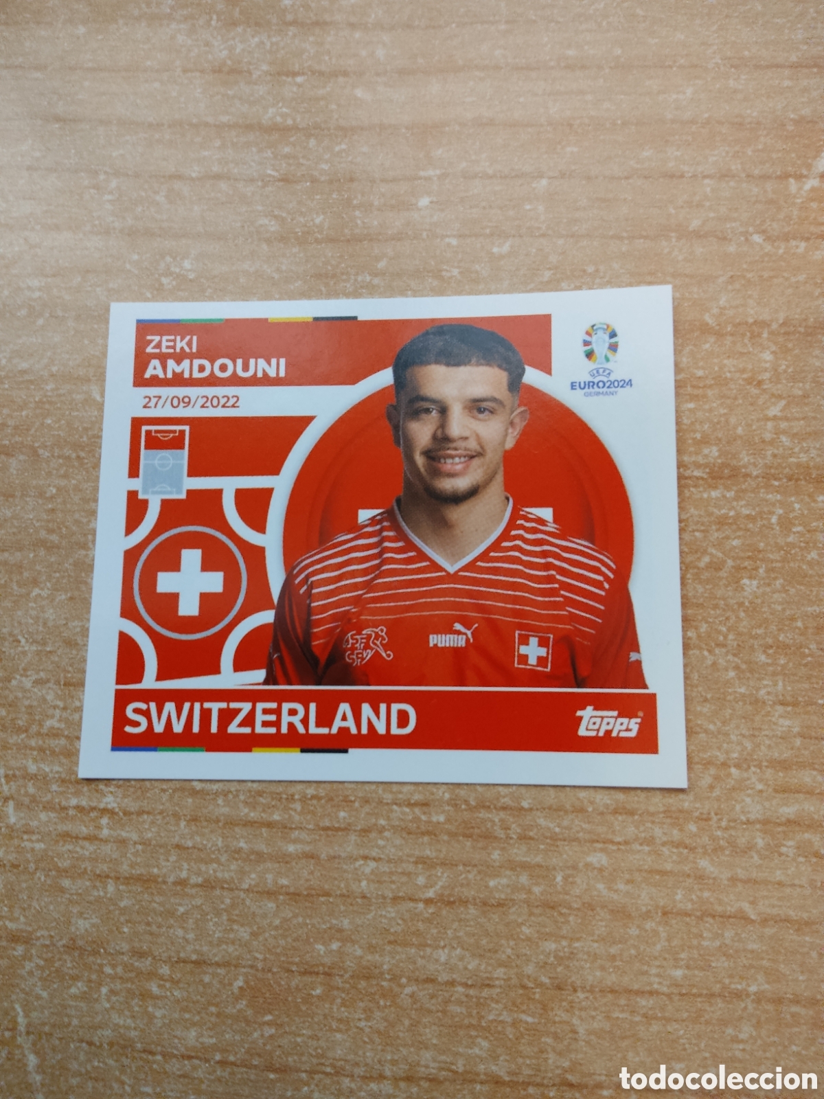 Figurine di Calcio: 19 AMDOUNI SUIZA EURO 2024 TOPPS