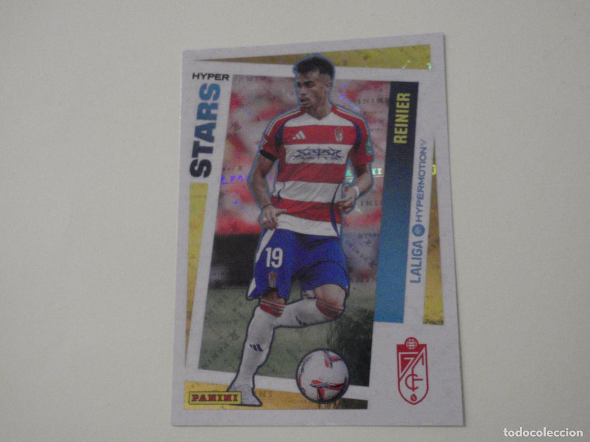 Figurine di Calcio: Cromo futbol 459 REINIER Granada STARS. LIGA HYPERMOTION 2024 2025 PANINI. Stickers 24 25