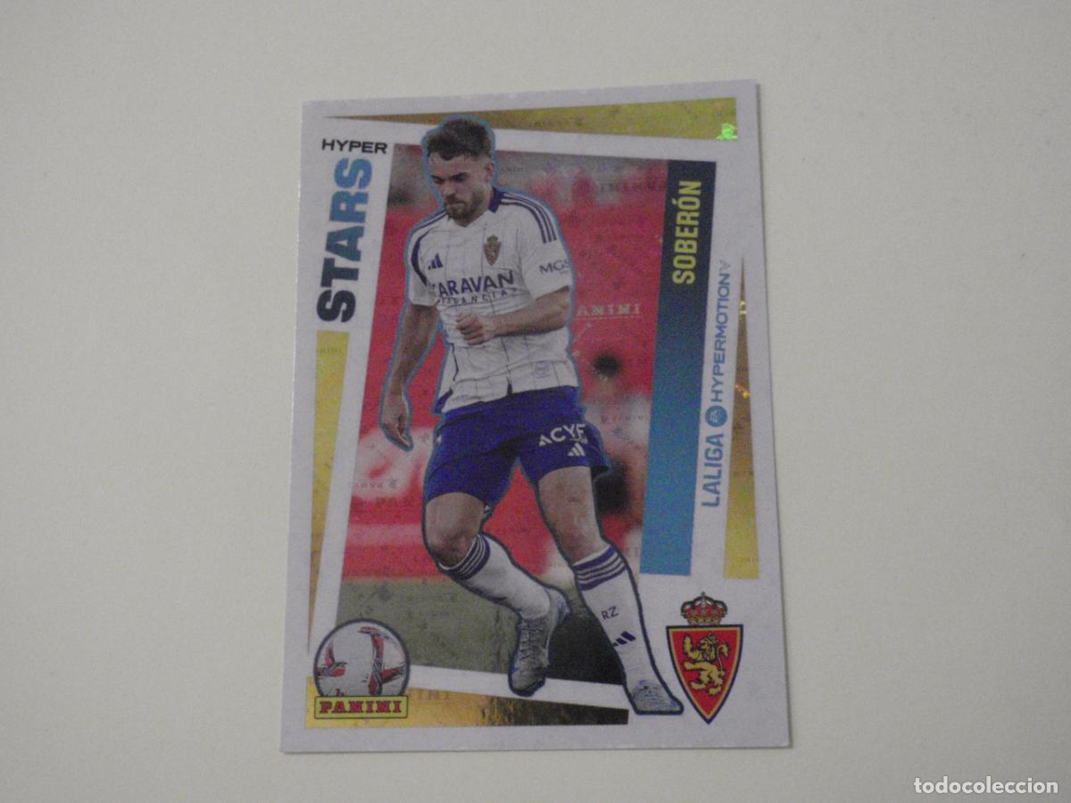 Football Stickers: Cromo futbol 463 SOBER&Oacute;N Zaragoza STARS. LIGA HYPERMOTION 2024 2025 PANINI. Stickers 24 25
