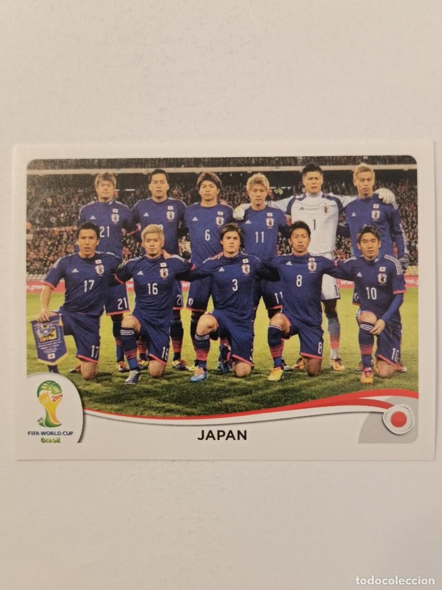 Football Stickers: #242 ALINEACION (JAPON) MUNDIAL BRASIL 2014 PANINI