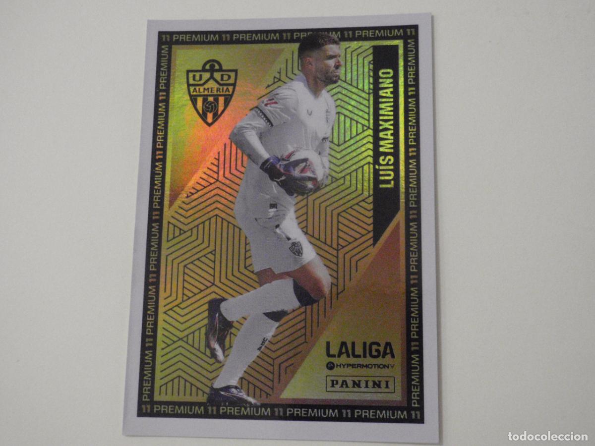 Cromos de f&uacute;tbol: Cromo LUIS MAXIMILIANO Almer&iacute;a PREMIUM. LIGA HYPERMOTION 2024 2025 PANINI. Stickers 24 25