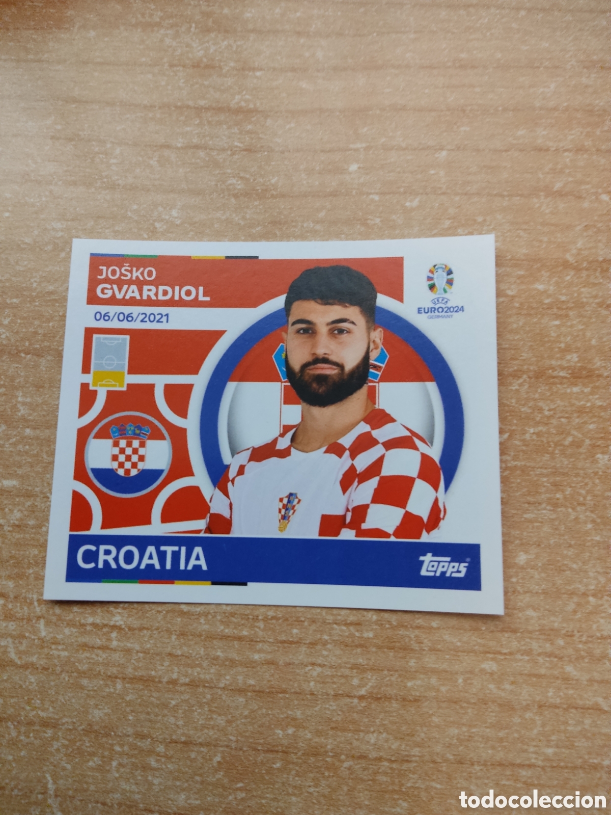 Cromos de f&uacute;tbol: 9 GVARDIOL CROACIA EURO 2024 TOPPS