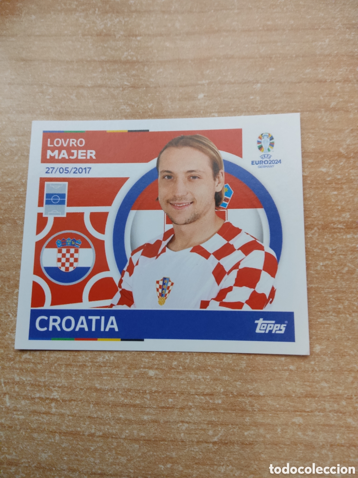 Cromos de f&uacute;tbol: 12 LOVRO MAJER CROACIA EURO 2024 TOPPS