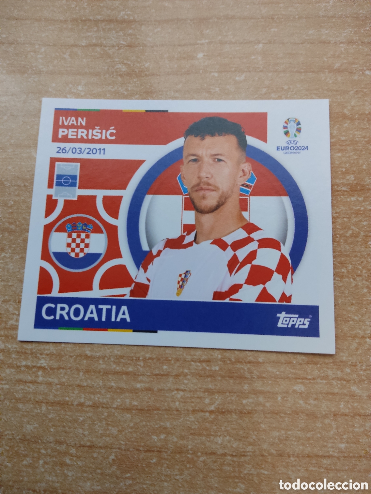 Cromos de f&uacute;tbol: 14 PERISIC CROACIA EURO 2024 TOPPS