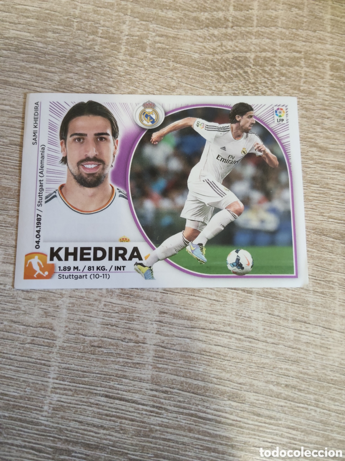 Cromos de f&uacute;tbol: Khedira Real Madrid liga 2014 2015 14 15 ediciones este