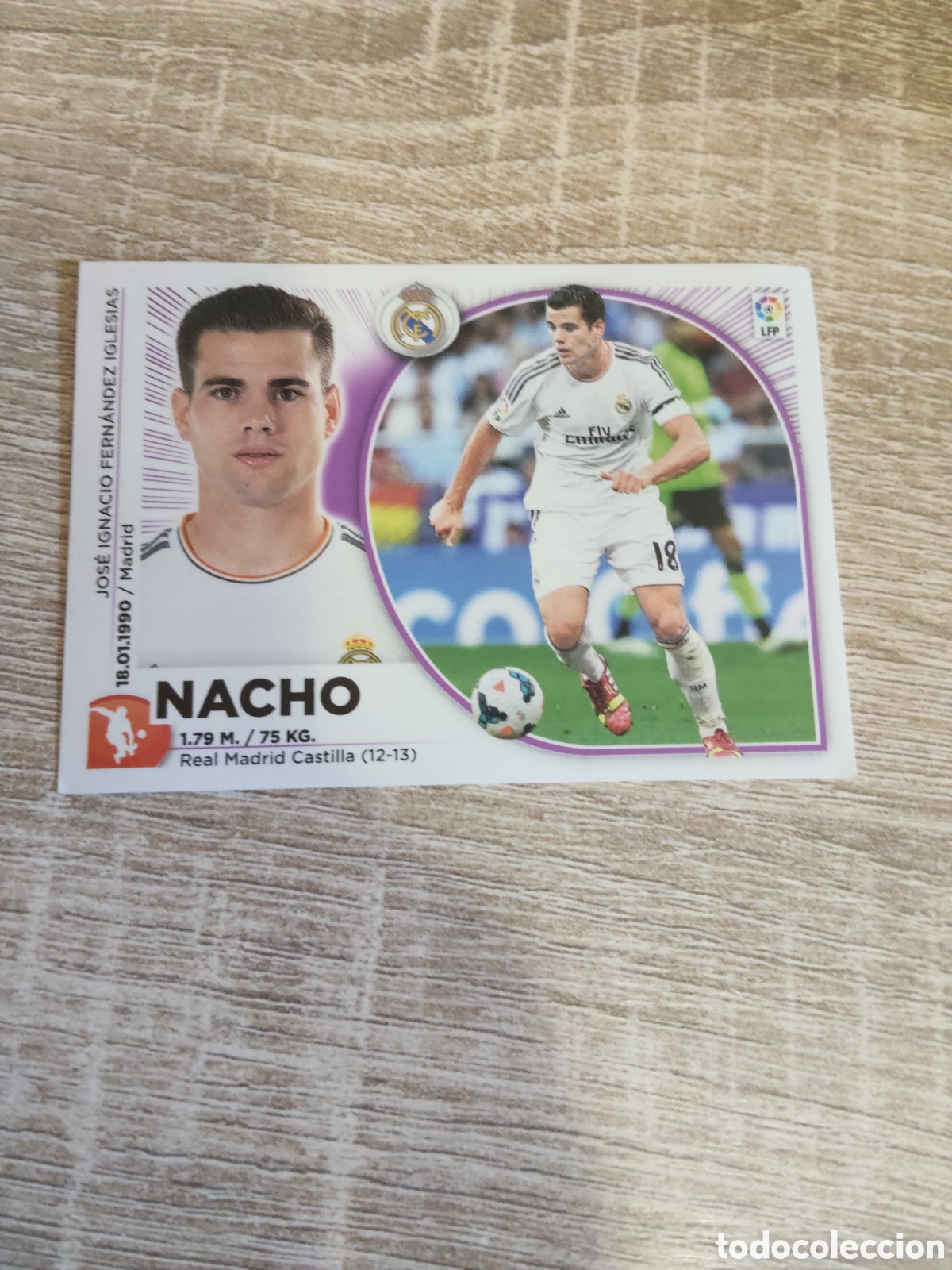 Cromos de f&uacute;tbol: Nacho Real Madrid liga 2014 2015 14 15 ediciones este