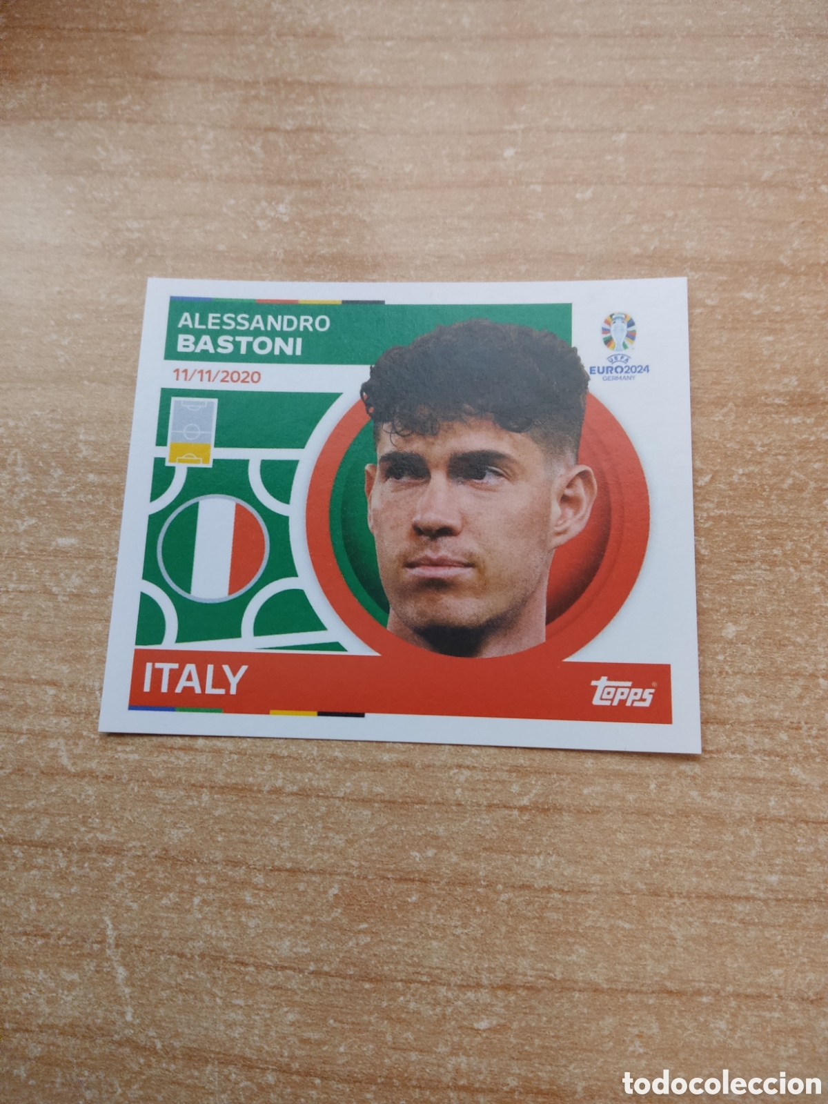 Figurine di Calcio: 9 BASTONI ITALIA EURO 2024 TOPPS