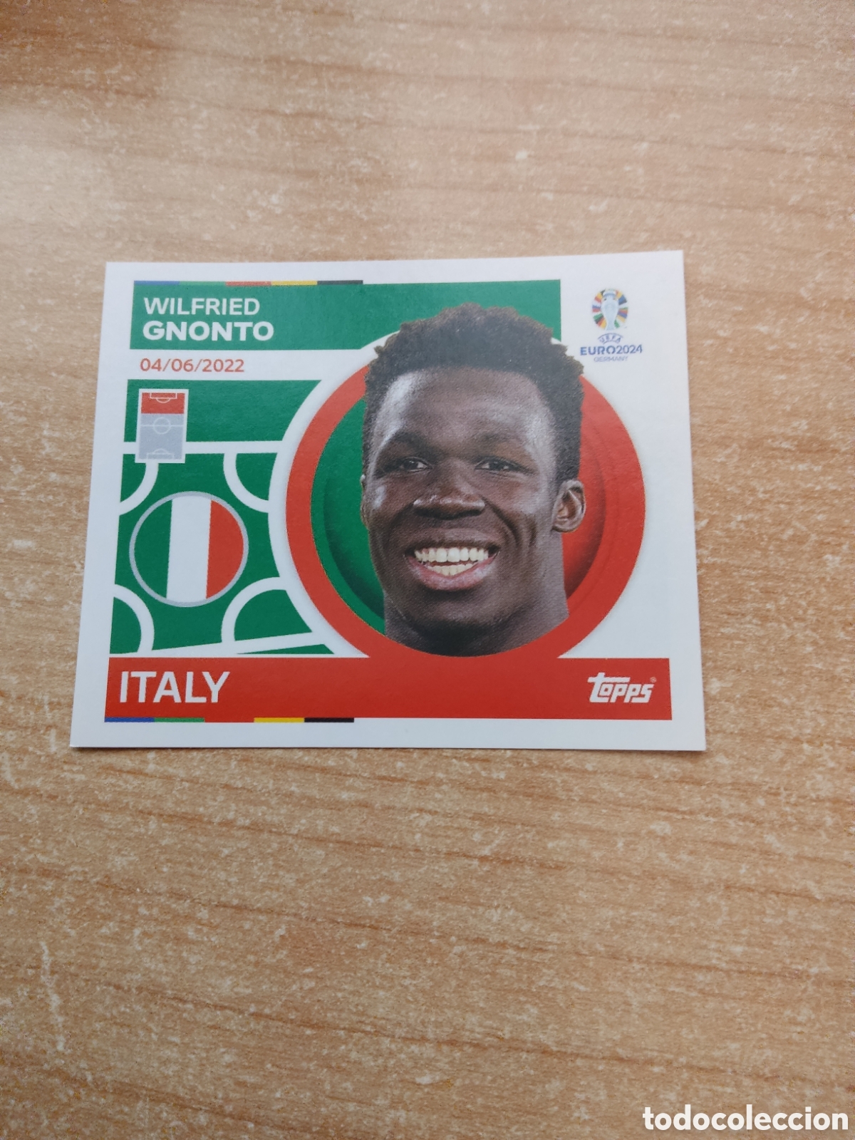 Cartes &agrave; collectionner de Football: 21 GNONTO ITALIA EURO 2024 TOPPS
