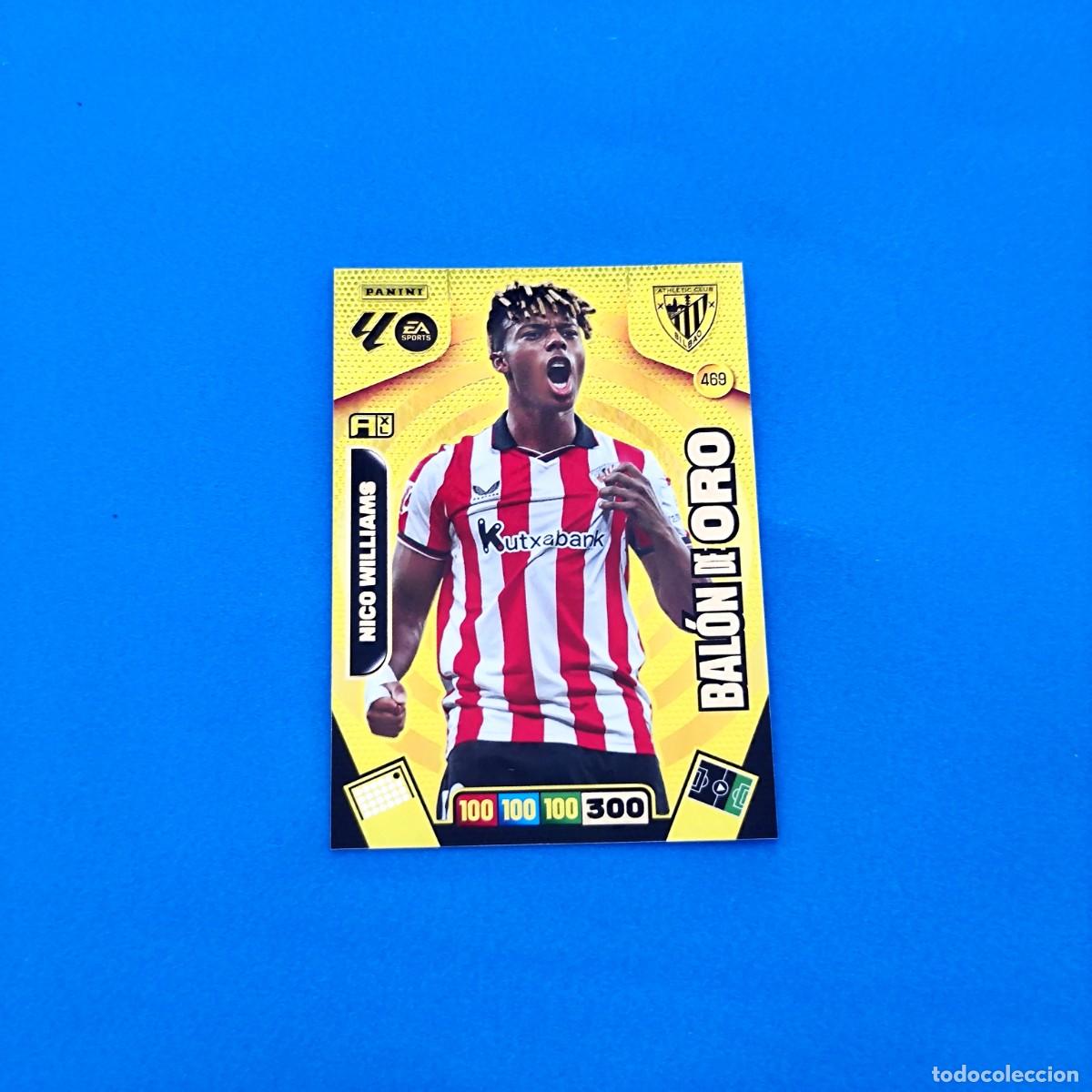 Football Stickers: Adrenalyn 2025 2026 / 25 26 Bal&oacute;n de Oro Nico Williams 469 Athletic Club de Bilbao