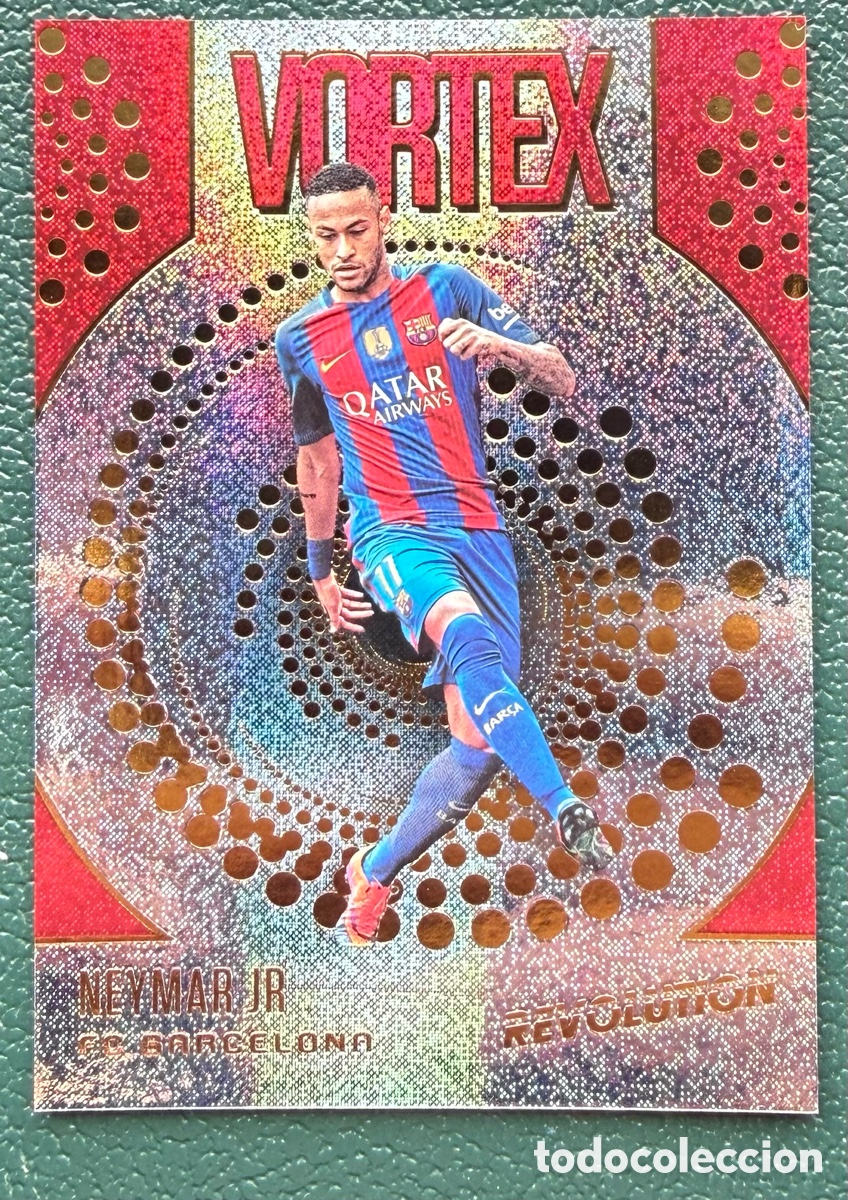 Cartes &agrave; collectionner de Football: V-24 NEYMAR JR FC BARCELONA VORTEX FICHAS ALBUM PANINI REVOLUTION SOCCER 2017