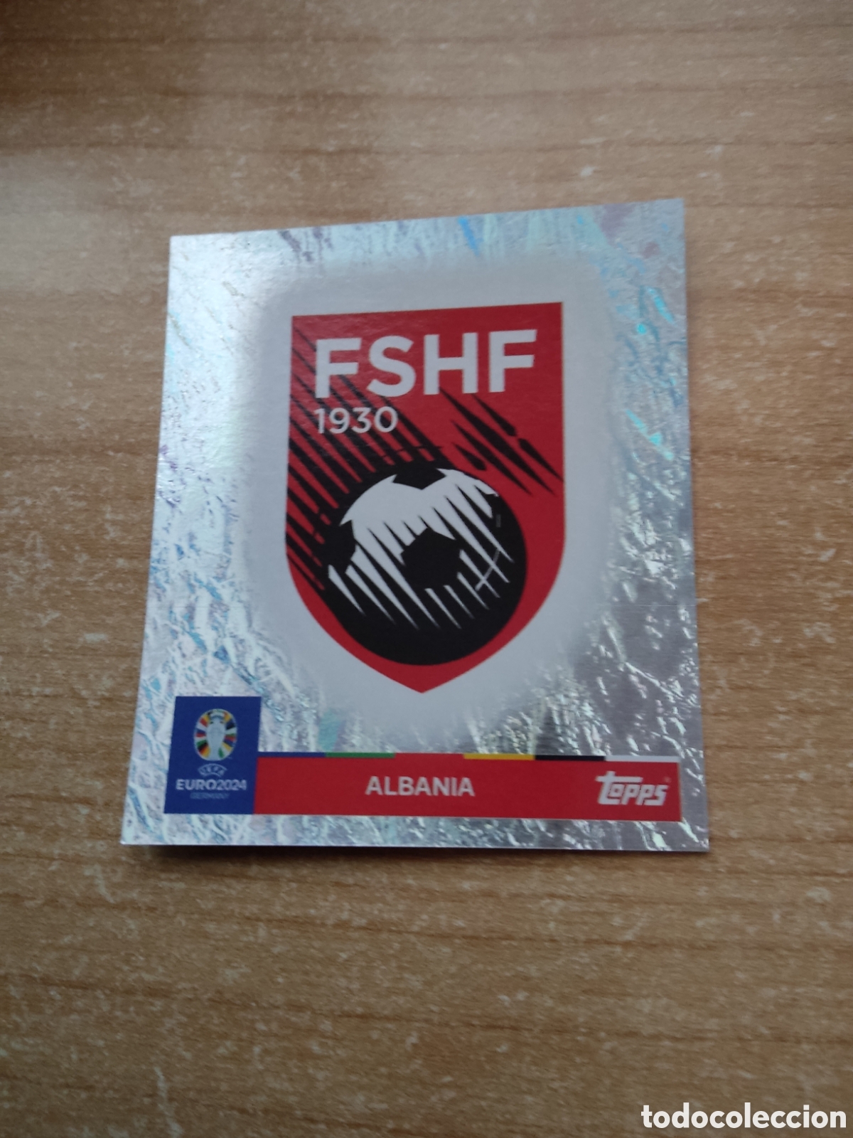Cromos de f&uacute;tbol: 1 ESCUDO ALBANIA EURO 2024 TOPPS