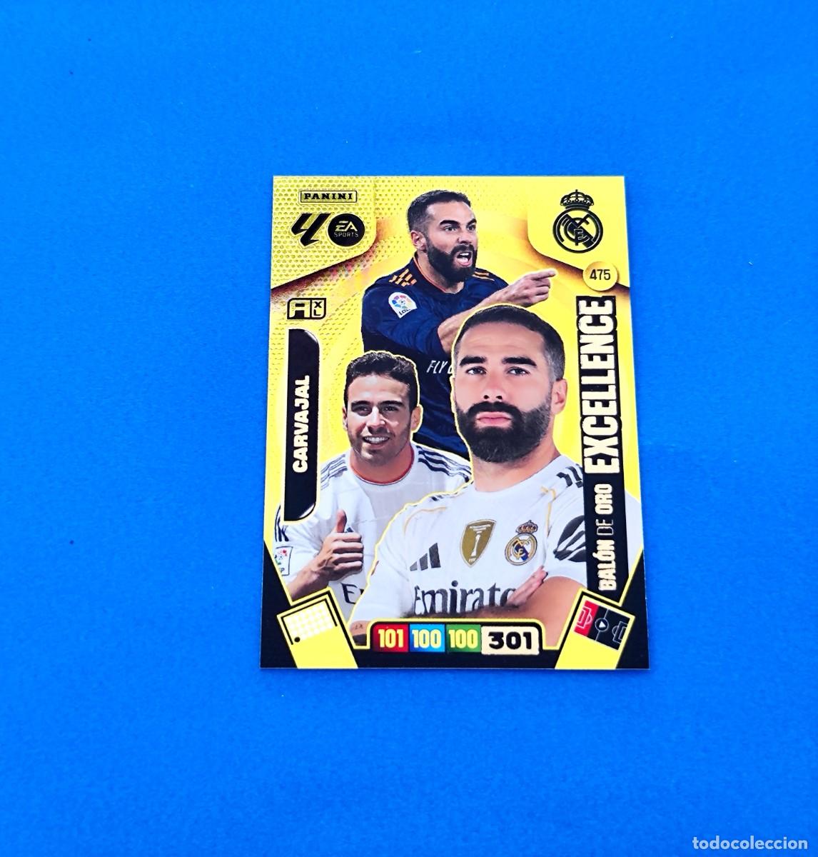 Cromos de f&uacute;tbol: Adrenalyn 2025 2026 / 25 26 Bal&oacute;n de Oro Excellence Carvajal 475 Real Madrid