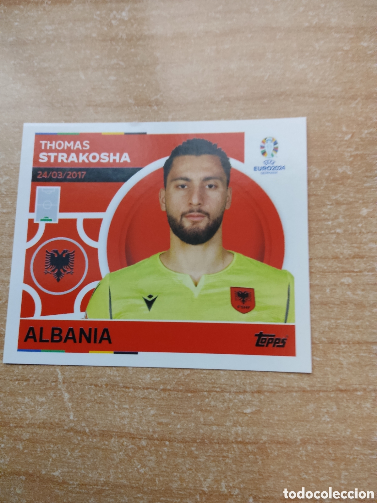 Cromos de f&uacute;tbol: 4 STRAKOSHA ALBANIA EURO 2024 TOPPS