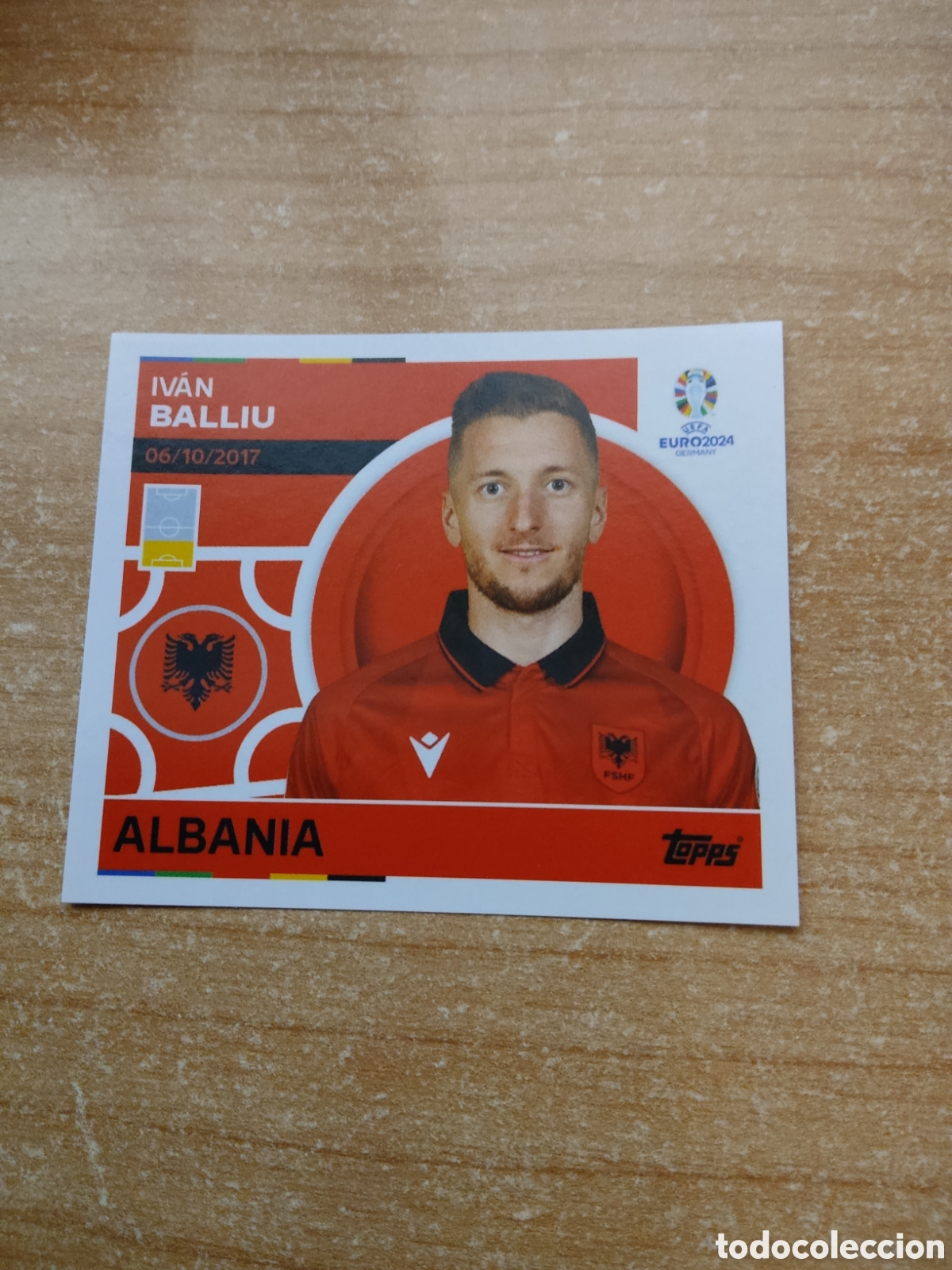 Cromos de f&uacute;tbol: 5 BALLIU ALBANIA EURO 2024 TOPPS